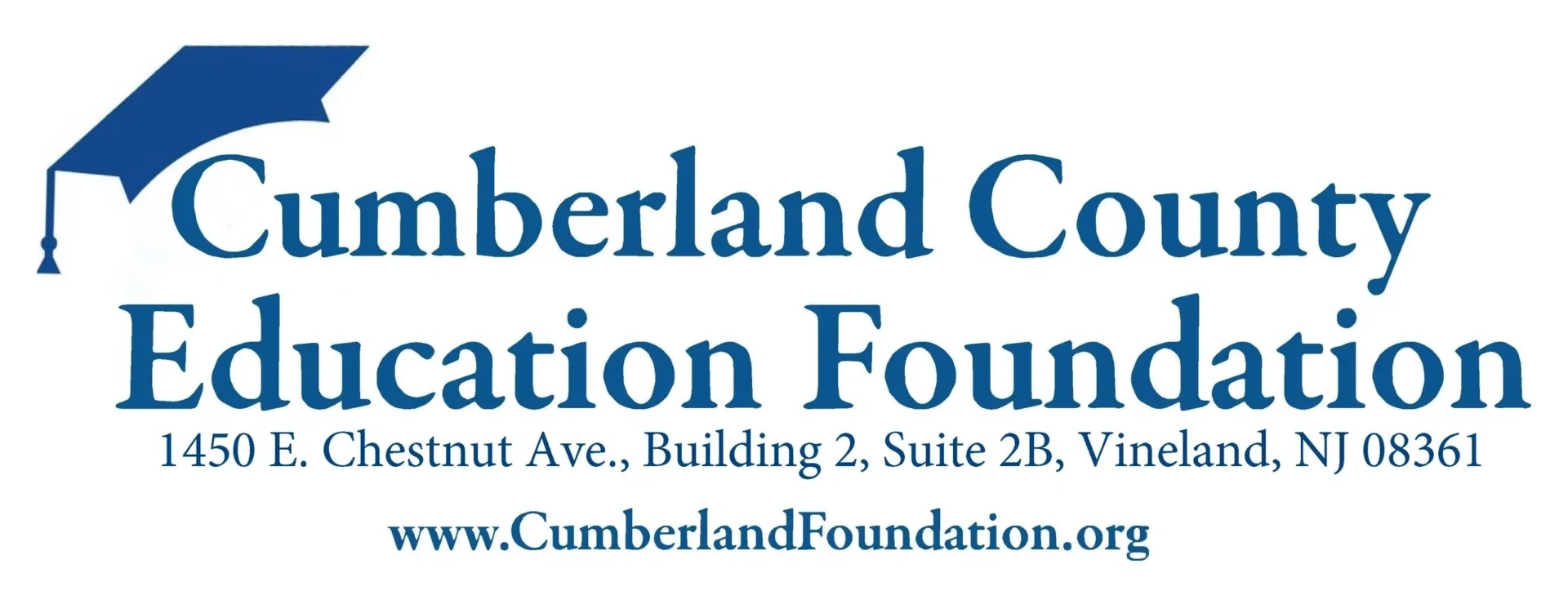 Cumberland County Education Foundation logo with mortarboard