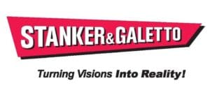 Stanker&Galetto Logo of Stanker & Galetto with the community-based slogan "turning visions into reality!" in a red and white color scheme.