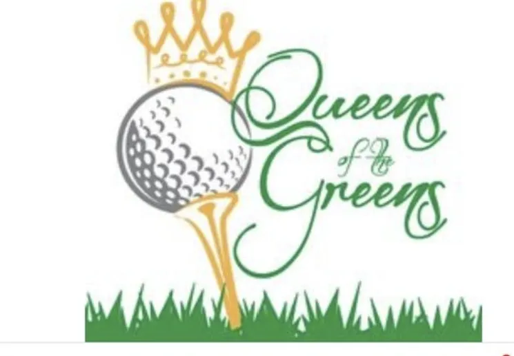 Queens of the Greens logo with crown.